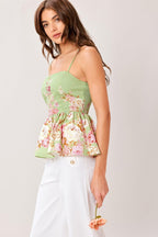 SOFT GARDEN WOVEN TOP Flying Tomato