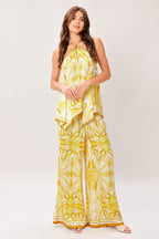 GOLDEN SWIRL WOVEN HANKY TOP Flying Tomato