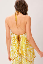 GOLDEN SWIRL WOVEN HANKY TOP Flying Tomato