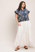 HANDCRAFTED FEEL EMBROIDERY TOP Flying Tomato