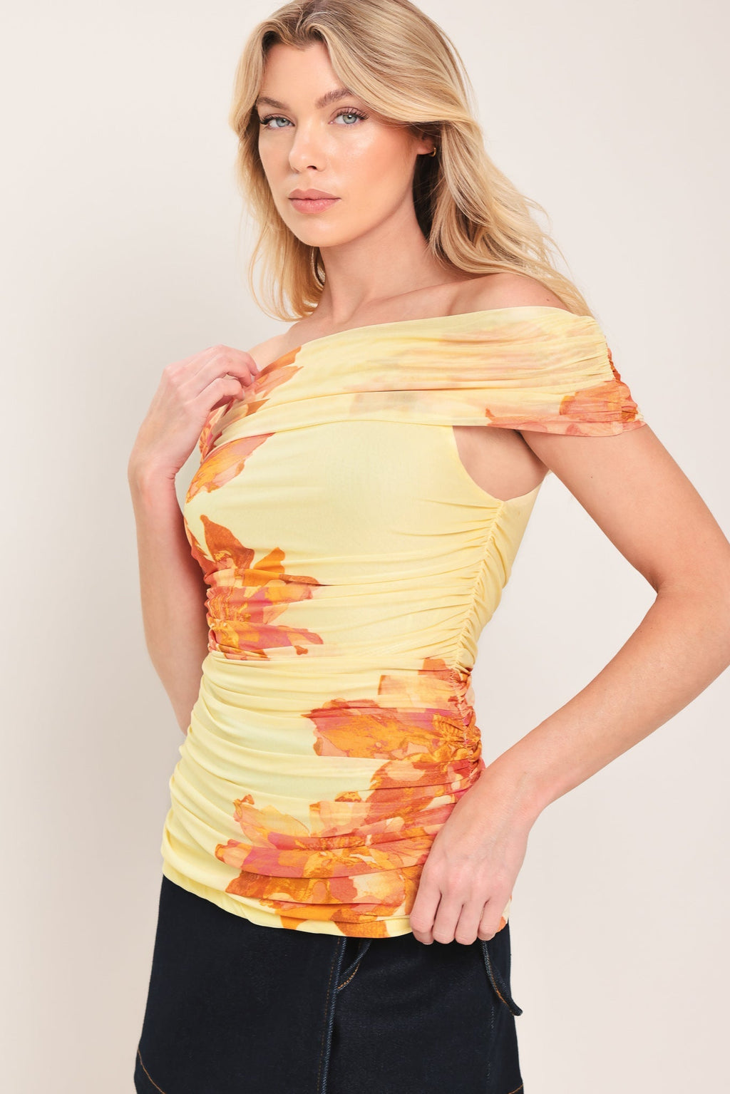 GOLDEN HOUR POWER MESH TOP Flying Tomato