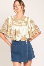 BREEZE STORY WOVEN TOP Flying Tomato