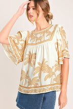 BREEZE STORY WOVEN TOP Flying Tomato