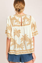 BREEZE STORY WOVEN TOP Flying Tomato