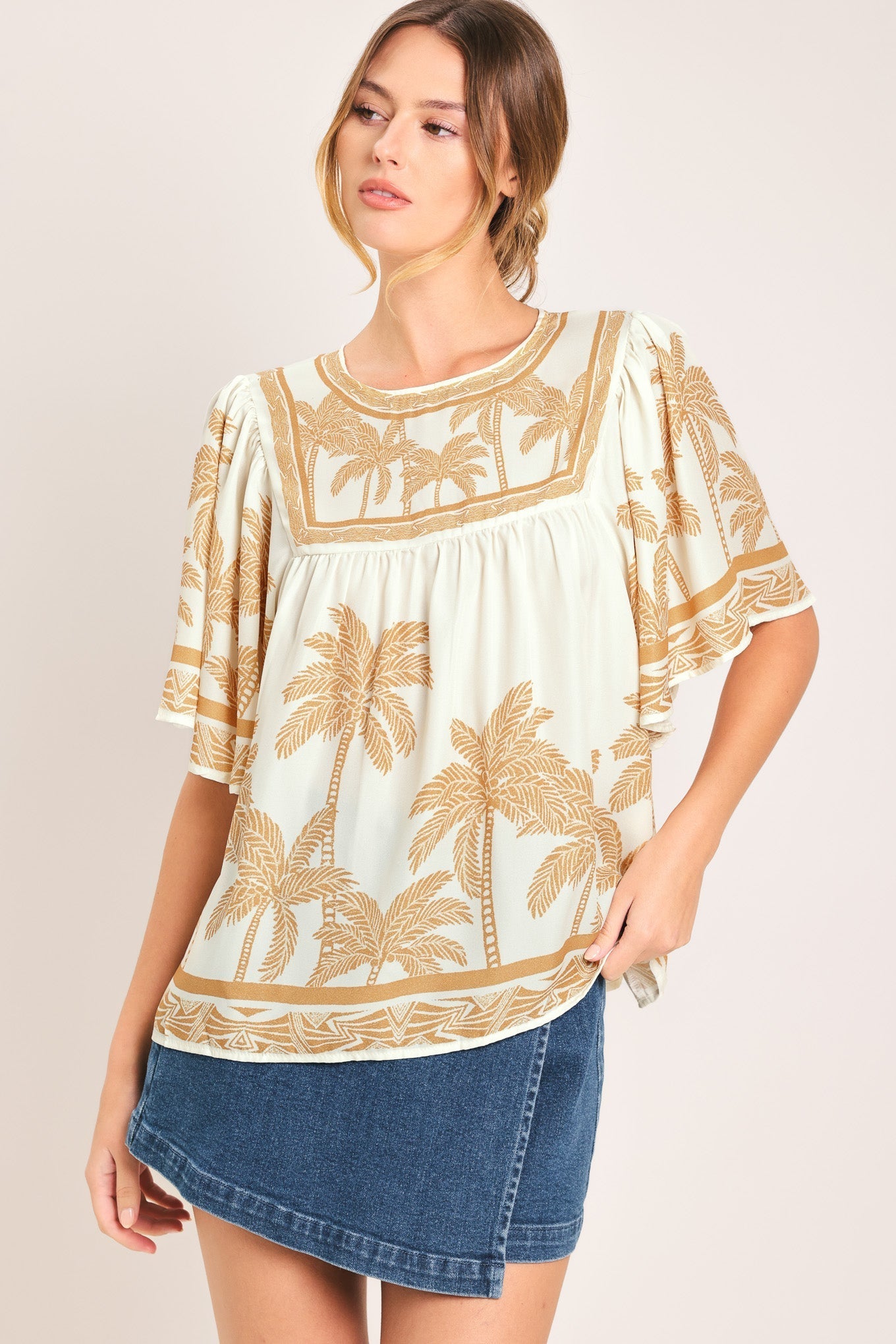 BREEZE STORY WOVEN TOP Flying Tomato