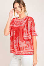 BREEZE STORY WOVEN TOP Flying Tomato