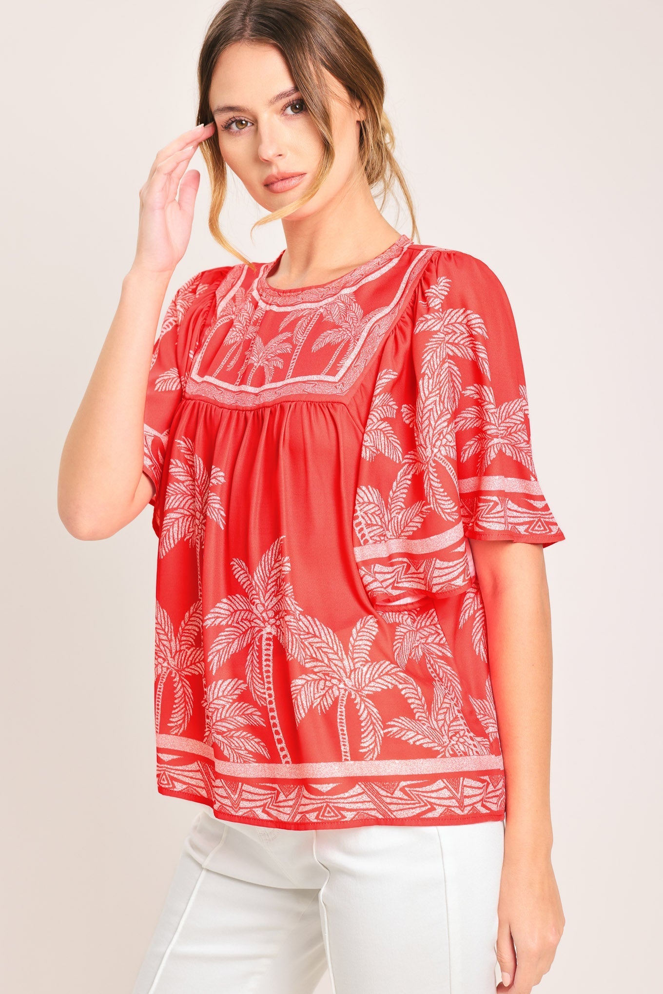 BREEZE STORY WOVEN TOP Flying Tomato