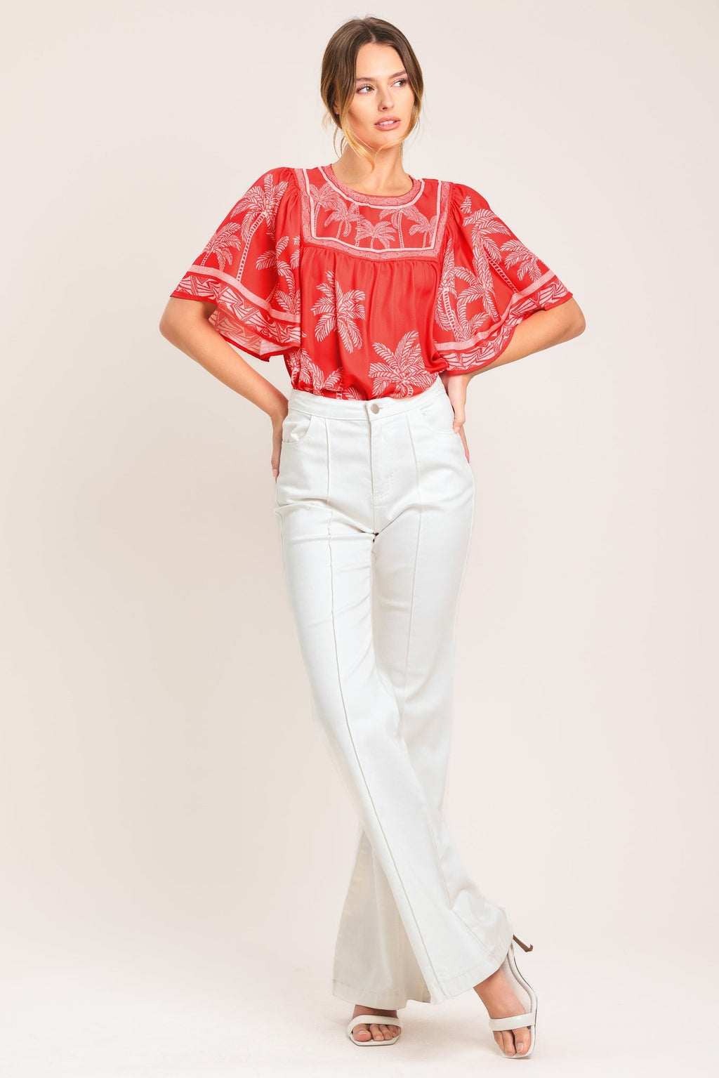 BREEZE STORY WOVEN TOP Flying Tomato