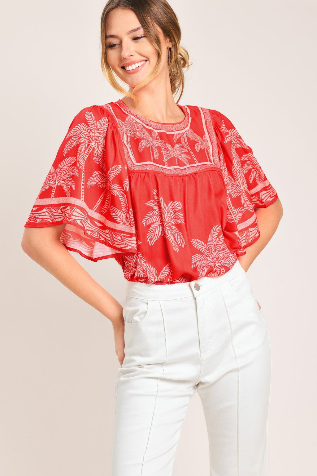 BREEZE STORY WOVEN TOP Flying Tomato