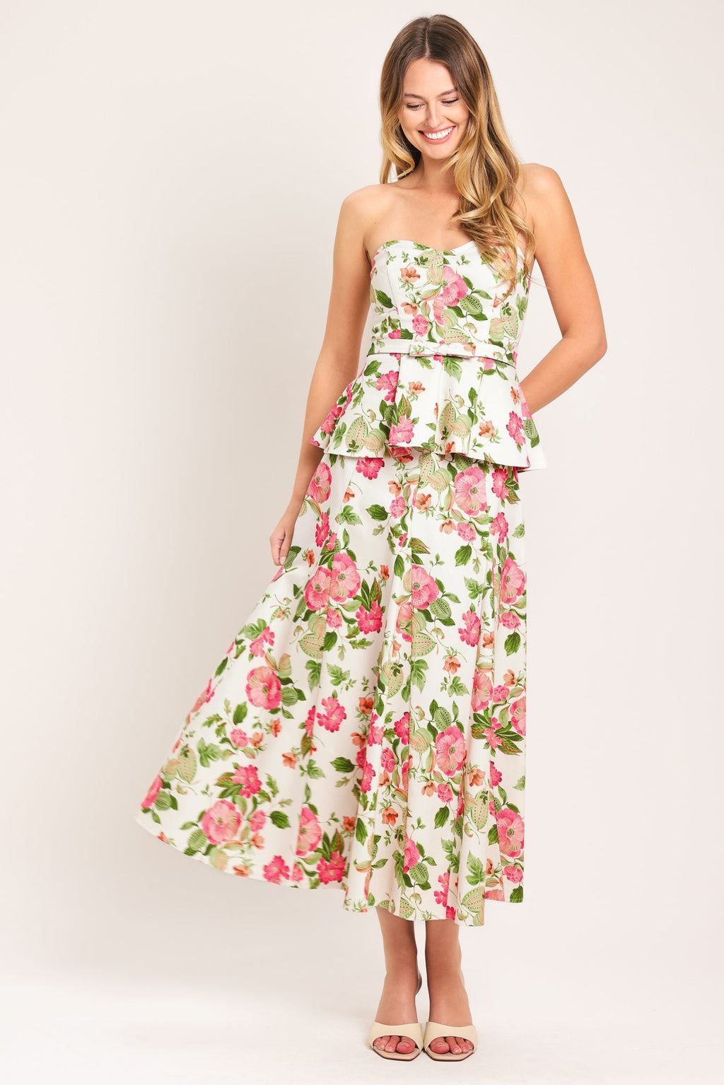ROSE PETAL WOVEN TUBE TOP Flying Tomato