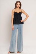 SLEEK TEMPTATION WOVEN TOP Flying Tomato