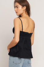 SLEEK TEMPTATION WOVEN TOP Flying Tomato