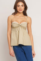 SLEEK TEMPTATION WOVEN TOP Flying Tomato