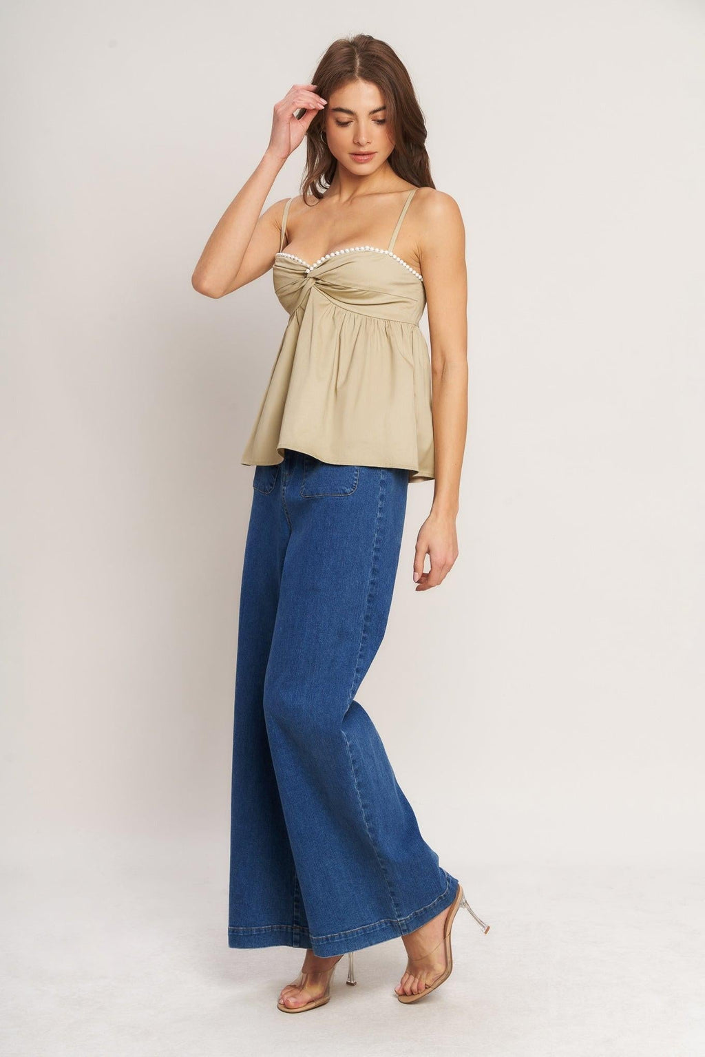 SLEEK TEMPTATION WOVEN TOP Flying Tomato