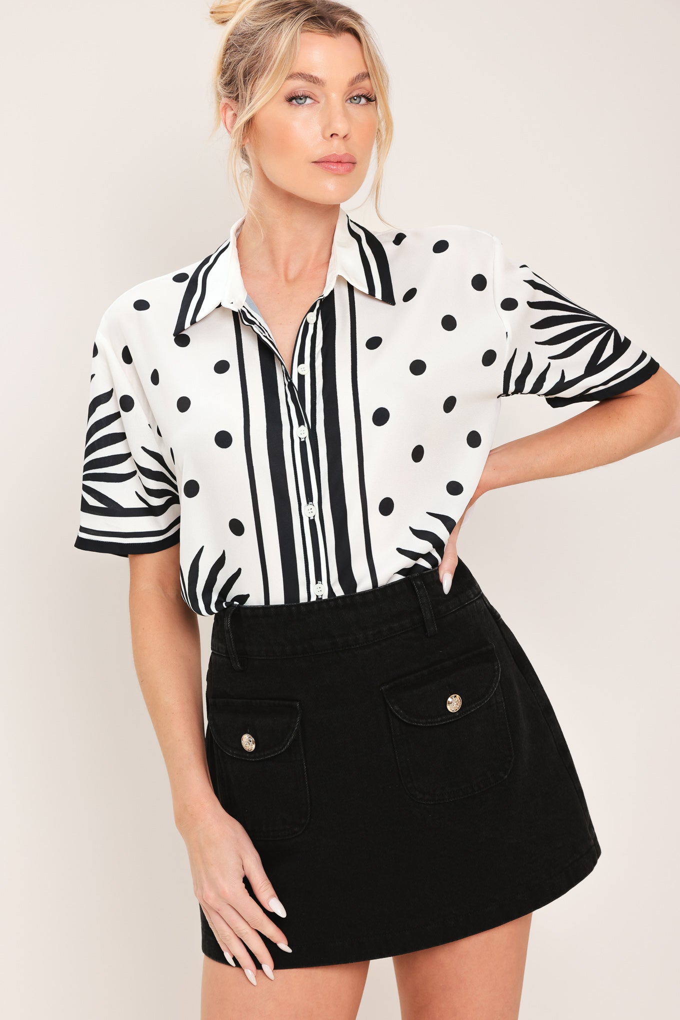 VINTAGE RESORT WOVEN TOP Flying Tomato