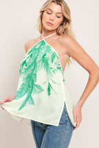 PALM SERENE WOVEN TOP Flying Tomato