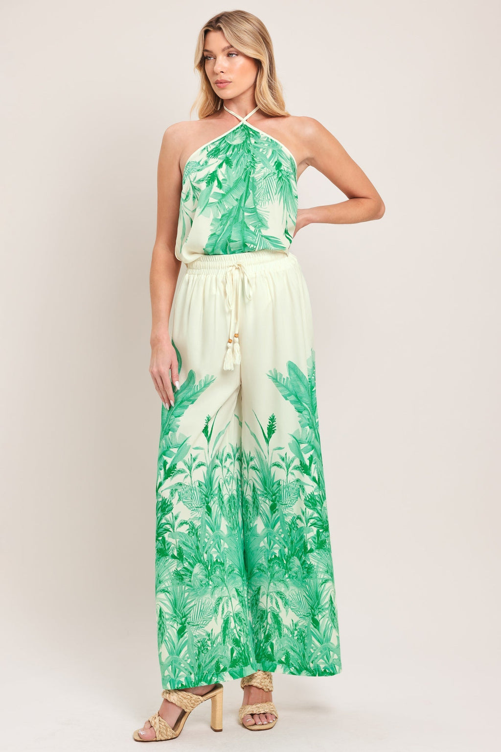 PALM SERENE WOVEN TOP Flying Tomato