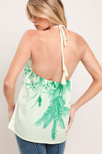 PALM SERENE WOVEN TOP Flying Tomato