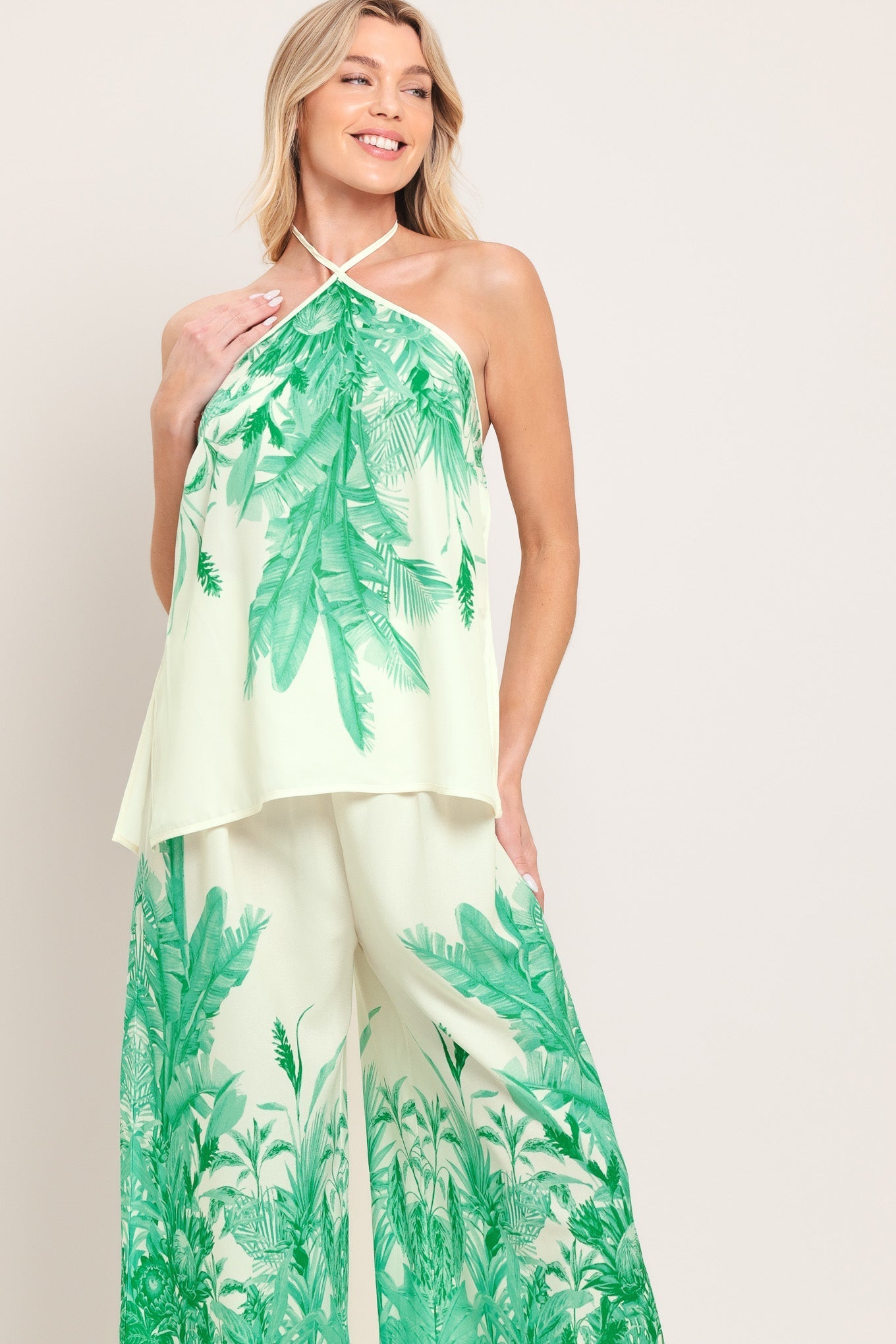 PALM SERENE WOVEN TOP Flying Tomato