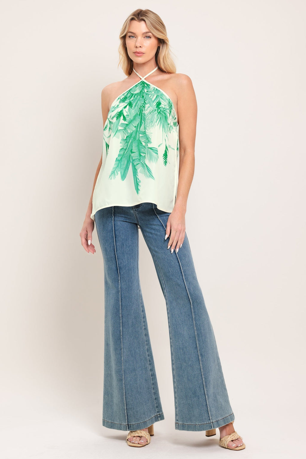 PALM SERENE WOVEN TOP Flying Tomato