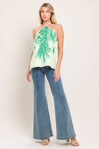 PALM SERENE WOVEN TOP Flying Tomato