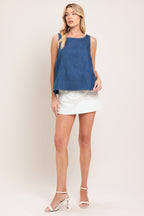 WASHED FLOW WOVEN TOP Flying Tomato