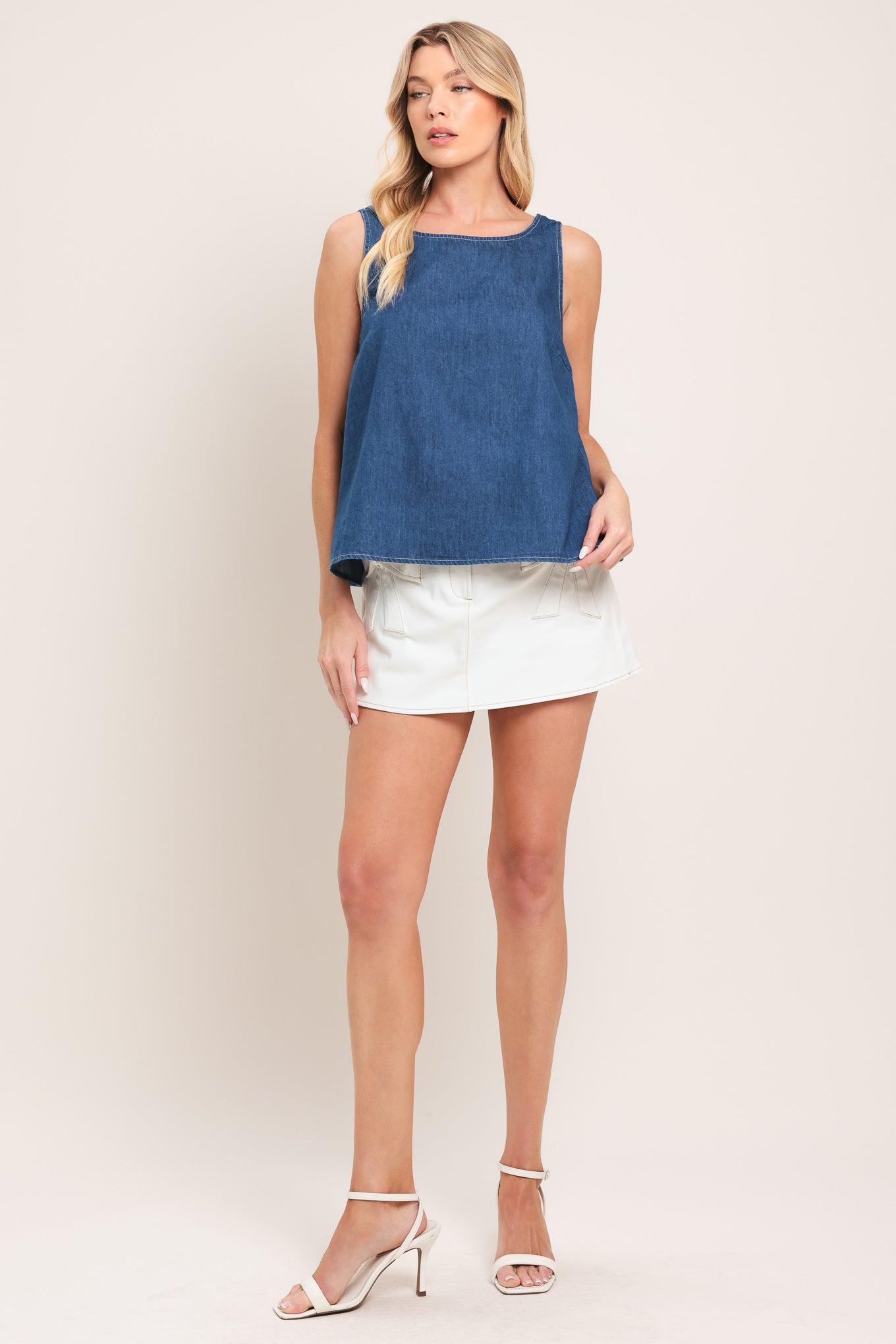 WASHED FLOW WOVEN TOP Flying Tomato