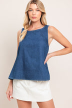 WASHED FLOW WOVEN TOP Flying Tomato