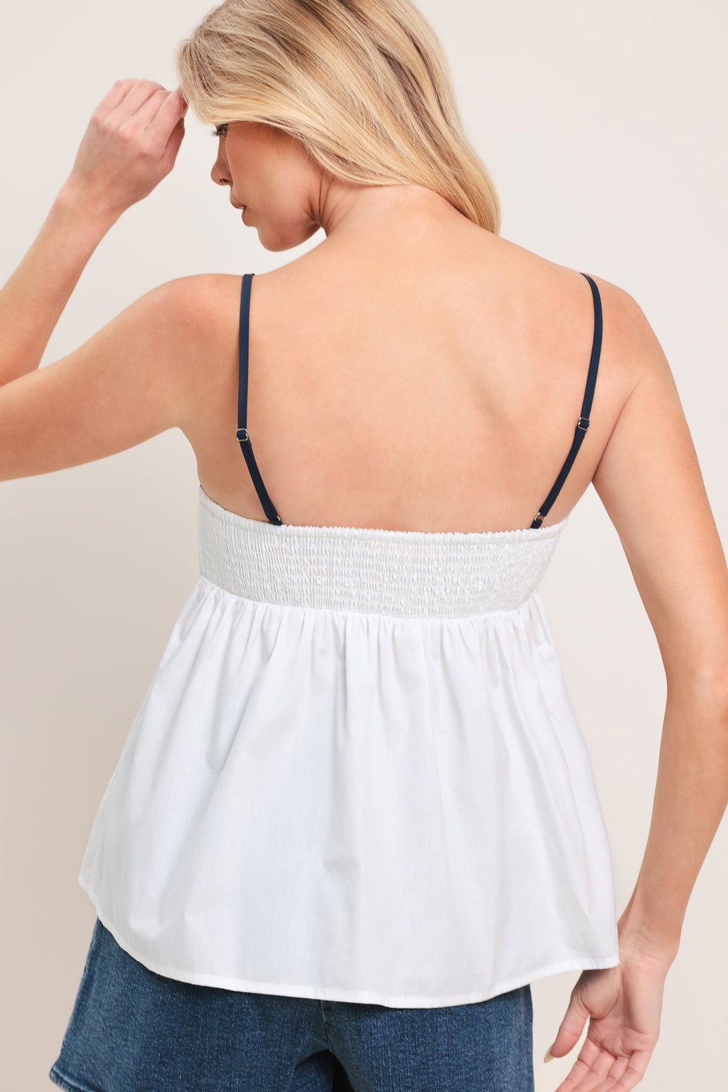 SWEET WHISPER WOVEN TOP Flying Tomato