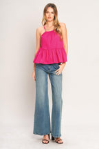 SWEET SUMMER WOVEN TOP Flying Tomato
