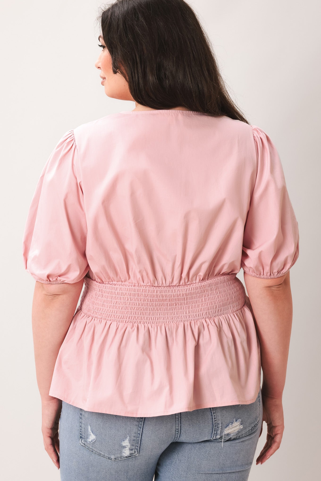 LOVELY CHARM PINK WOVEN TOP Flying Tomato