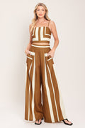 LUXE COAST WOVEN TOP AND PANT SET Flying Tomato