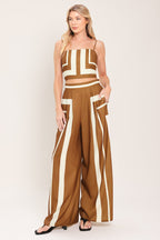 LUXE COAST WOVEN TOP AND PANT SET Flying Tomato