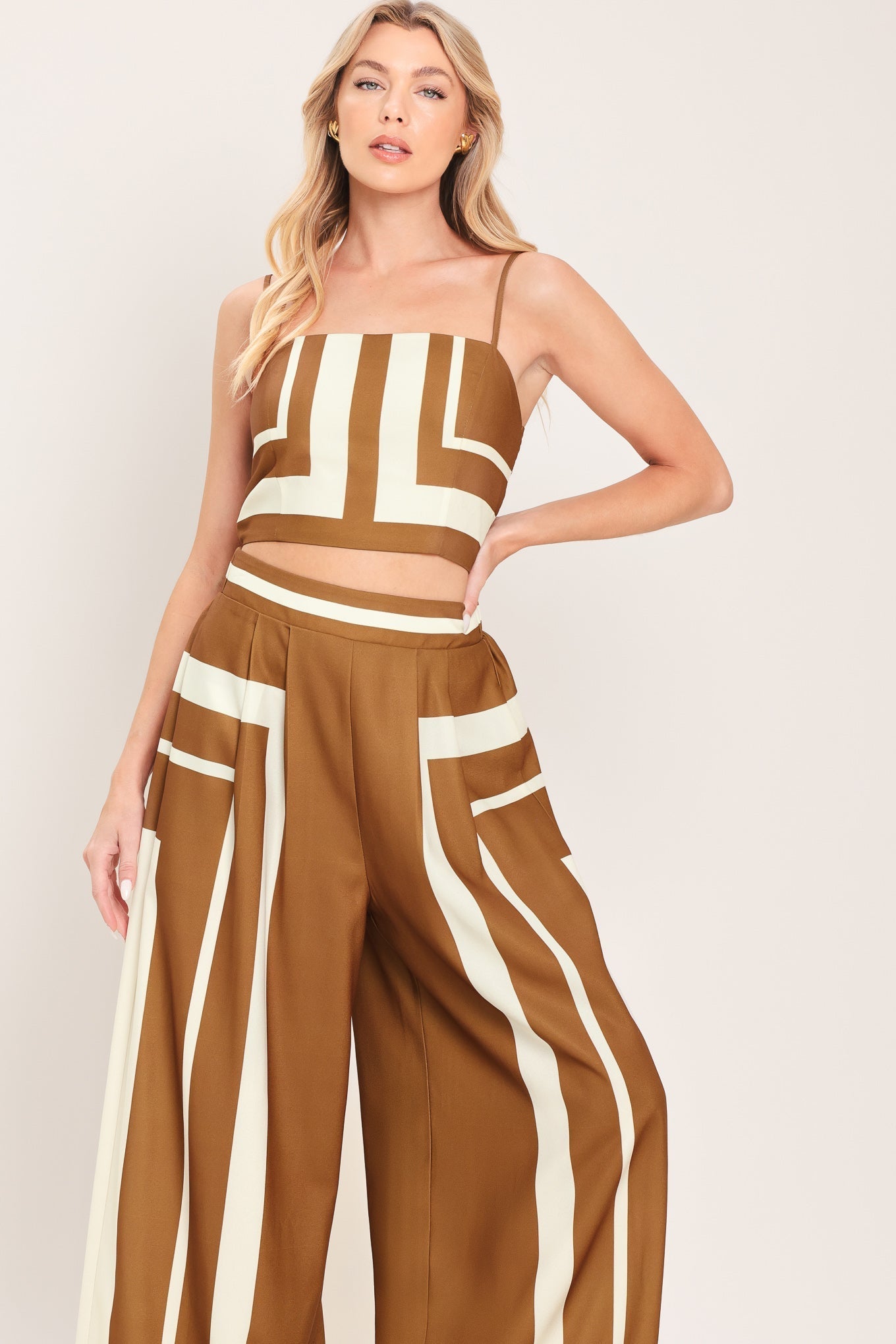 LUXE COAST WOVEN TOP AND PANT SET Flying Tomato