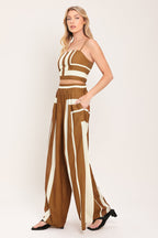 LUXE COAST WOVEN TOP AND PANT SET Flying Tomato
