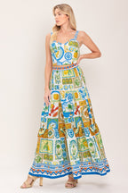 SICILIAN SUMMER WOVEN CROP TOP Flying Tomato