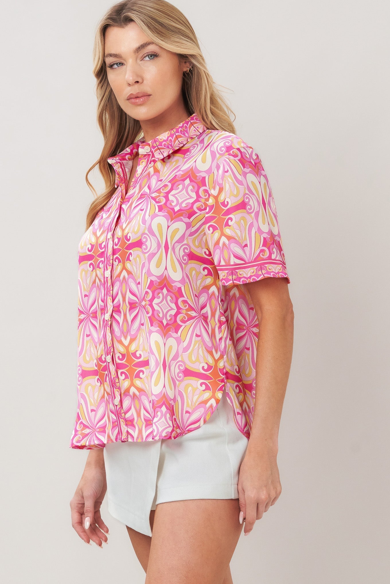 CANDY ORBIT WOVEN TOP Flying Tomato