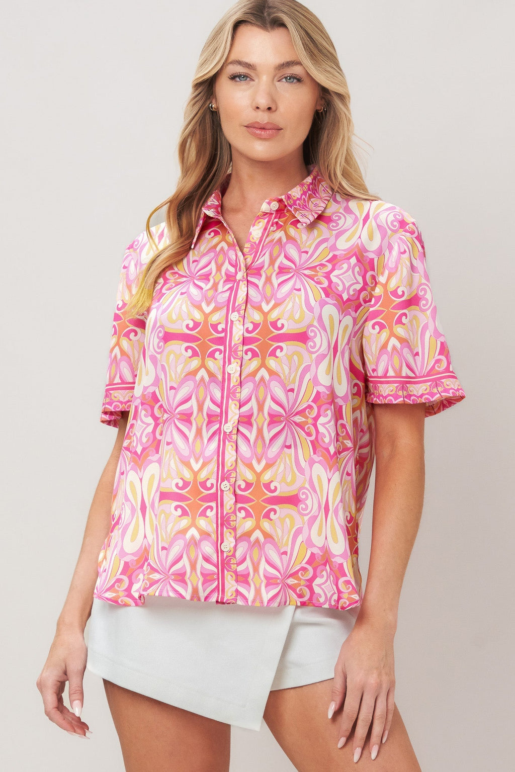 CANDY ORBIT WOVEN TOP Flying Tomato