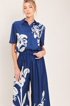 COASTAL BLOOM WOVEN TOP Flying Tomato