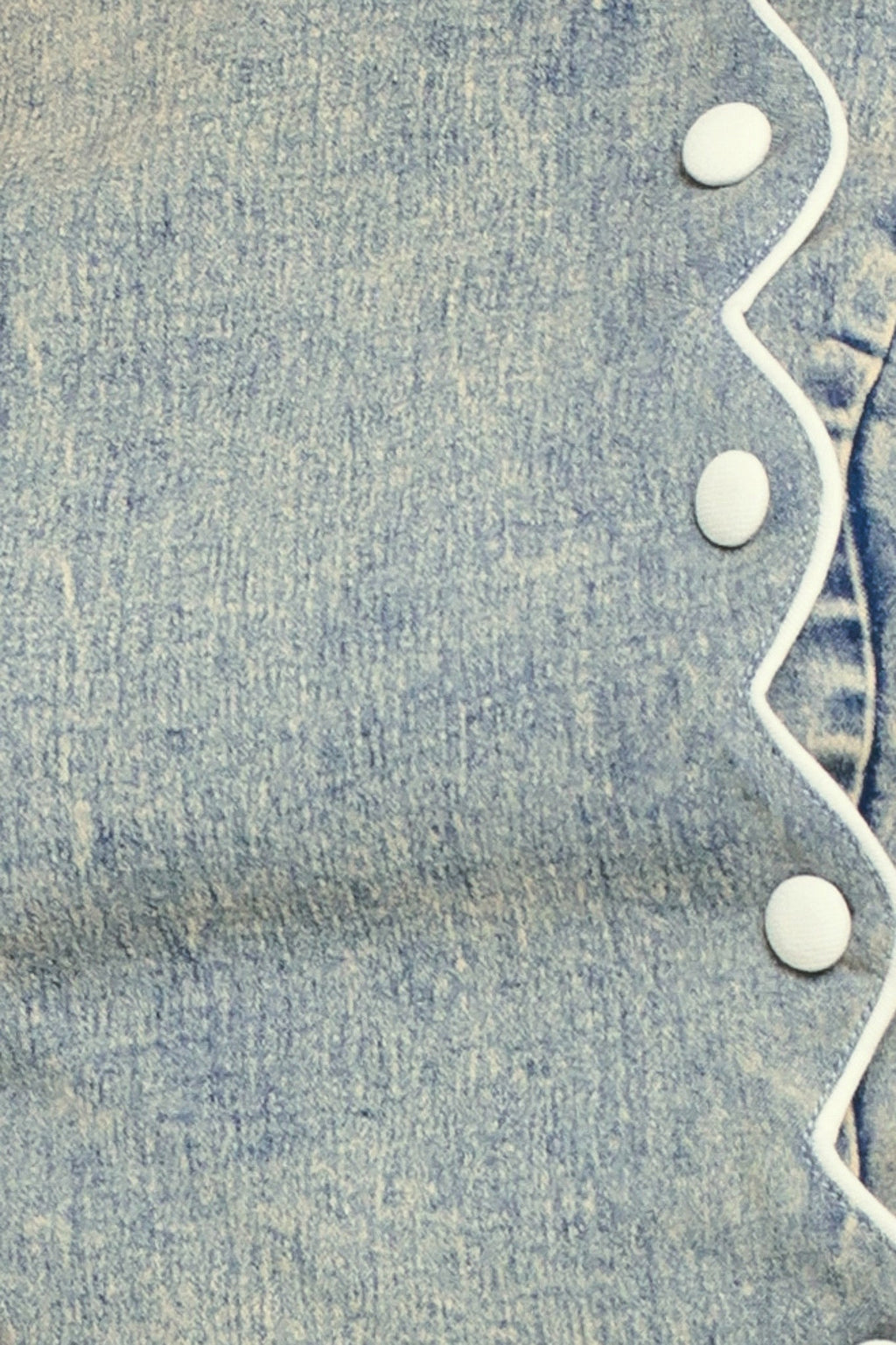 SWEET DETAIL DENIM CROP TOP Flying Tomato
