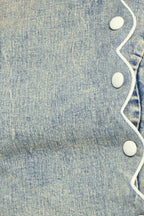 SWEET DETAIL DENIM CROP TOP Flying Tomato