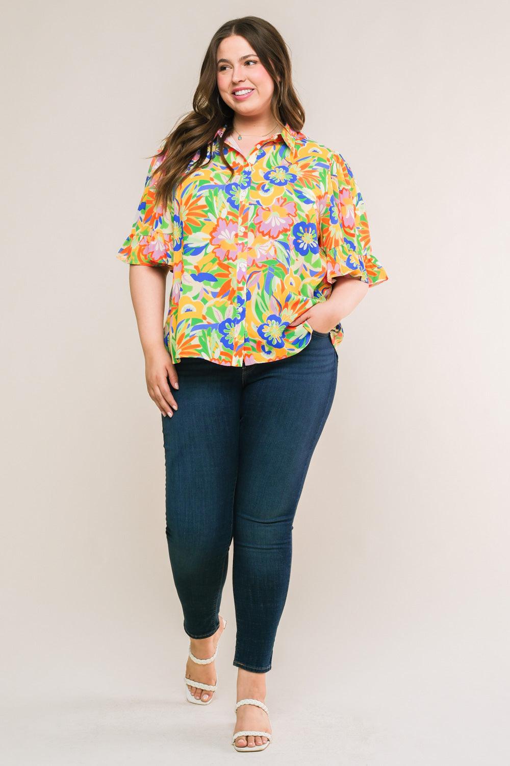 READY TO GET AWAY WOVEN TOP Flying Tomato