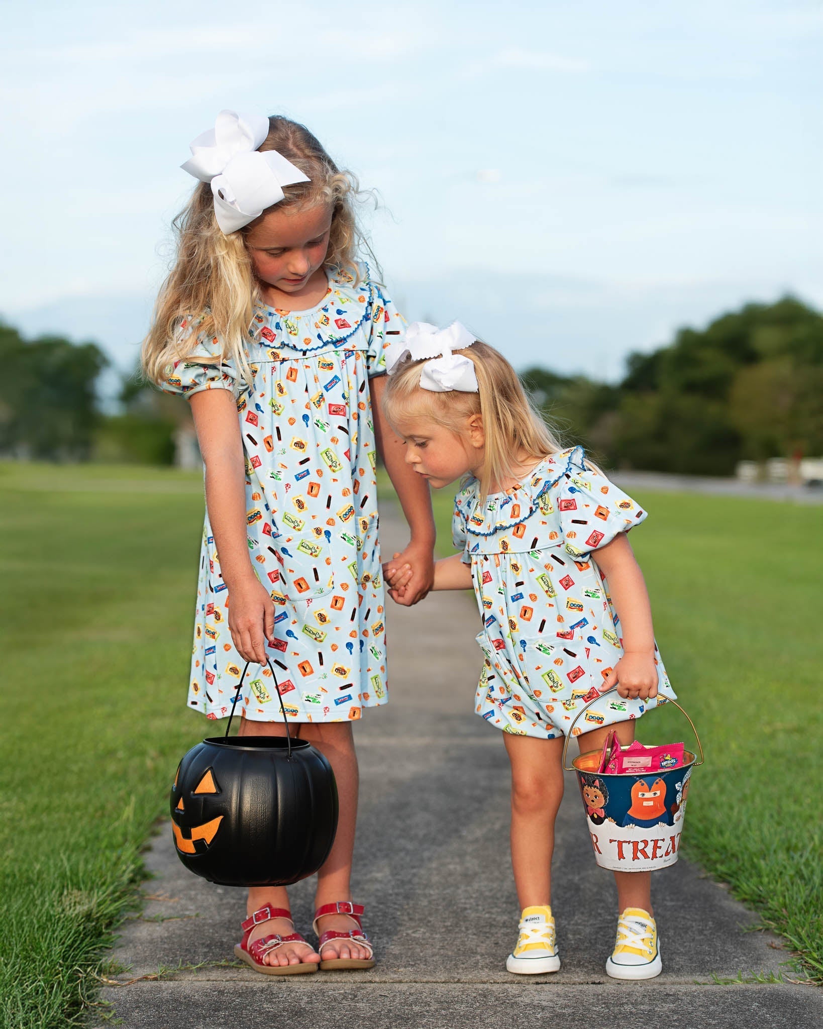 Candy Favorite Halloween Girl Knit Bubble- FINAL SALE Smockingbird