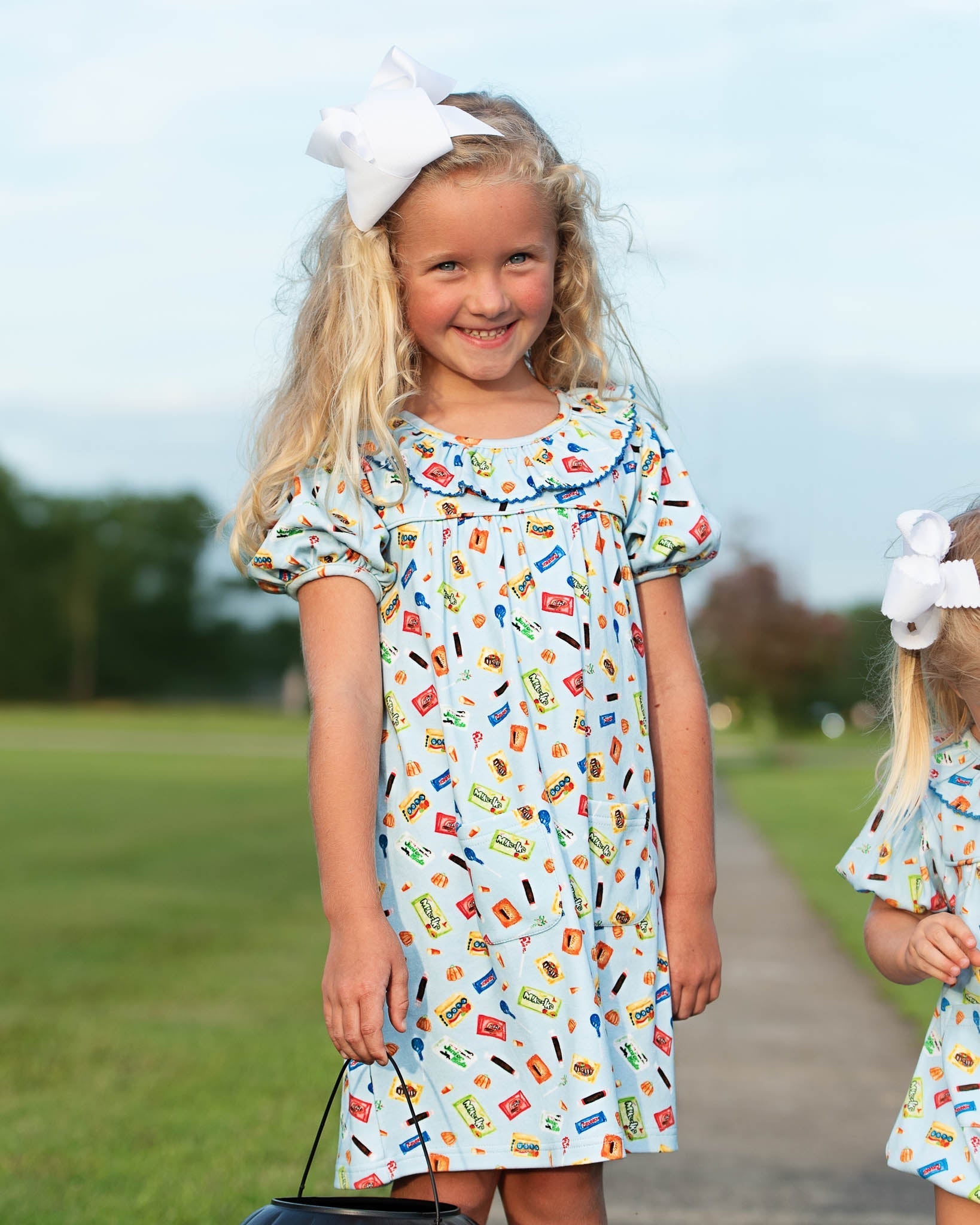Candy Favorite Halloween Knit Dress- FINAL SALE Smockingbird