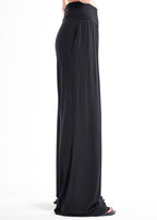 Black Jersey Viscose Palazzo Pants LavaNera ETNA