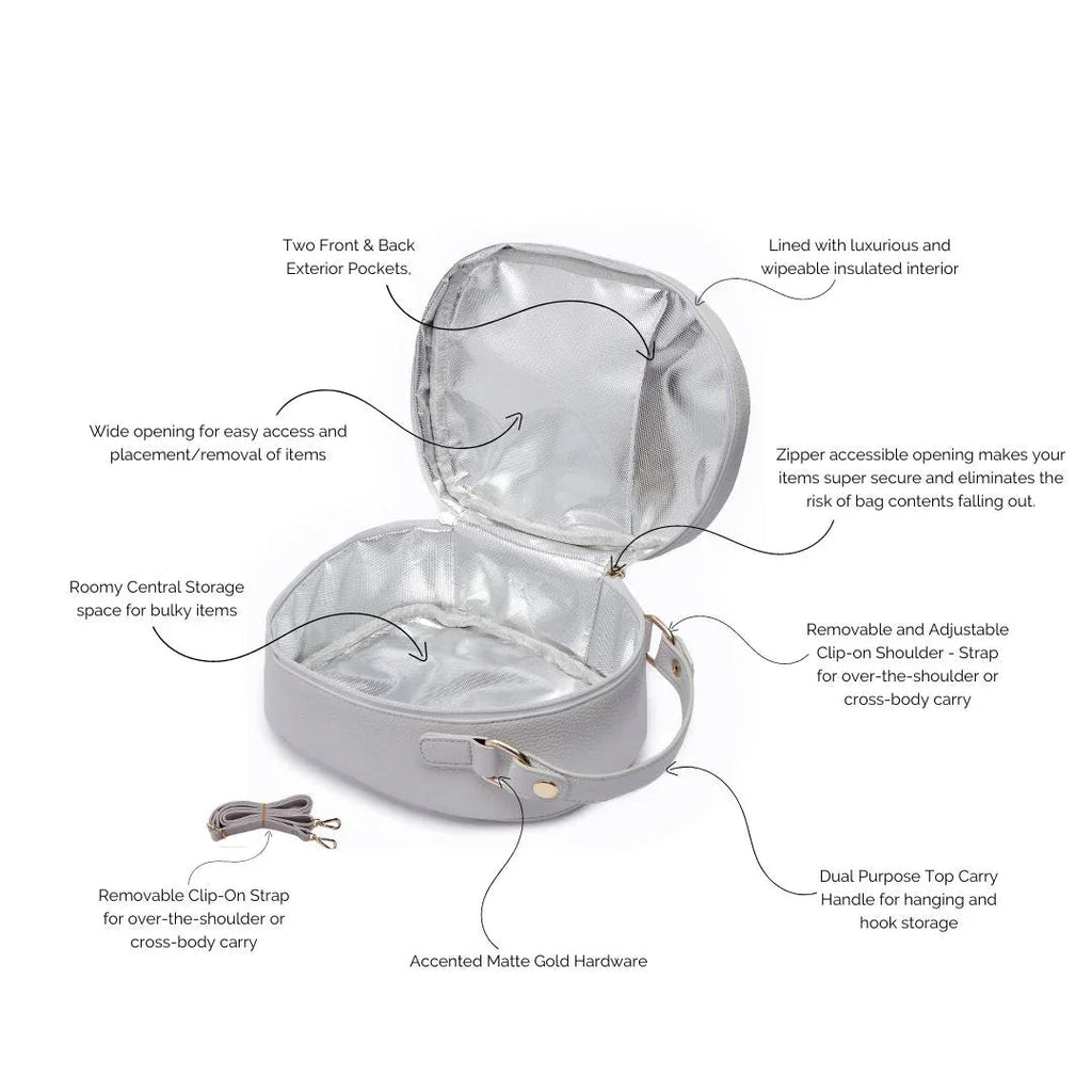 Classic Snack Bag | Stone Grey Luli Bebe