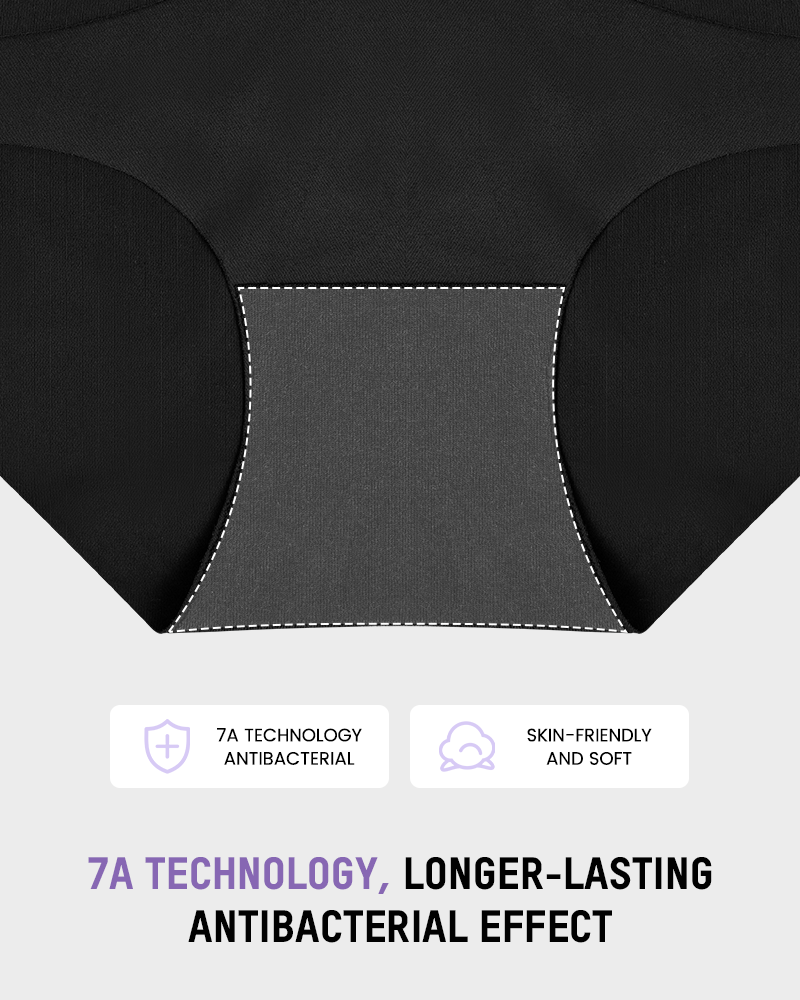 Lace Trim Cotton Hipster Panties (5 Pack) SheCurve