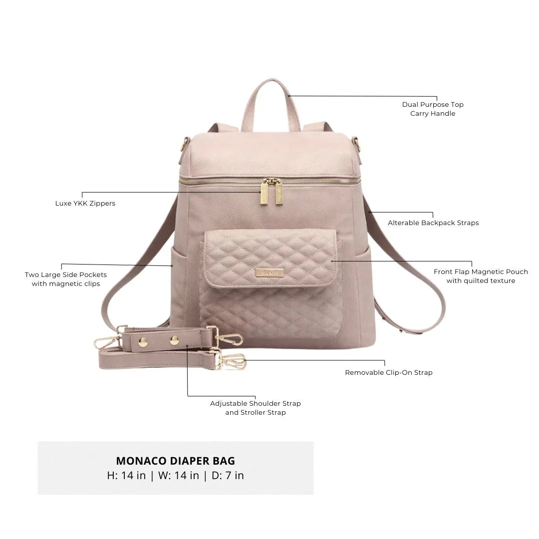 Signature Diaper Bag Nude Rose