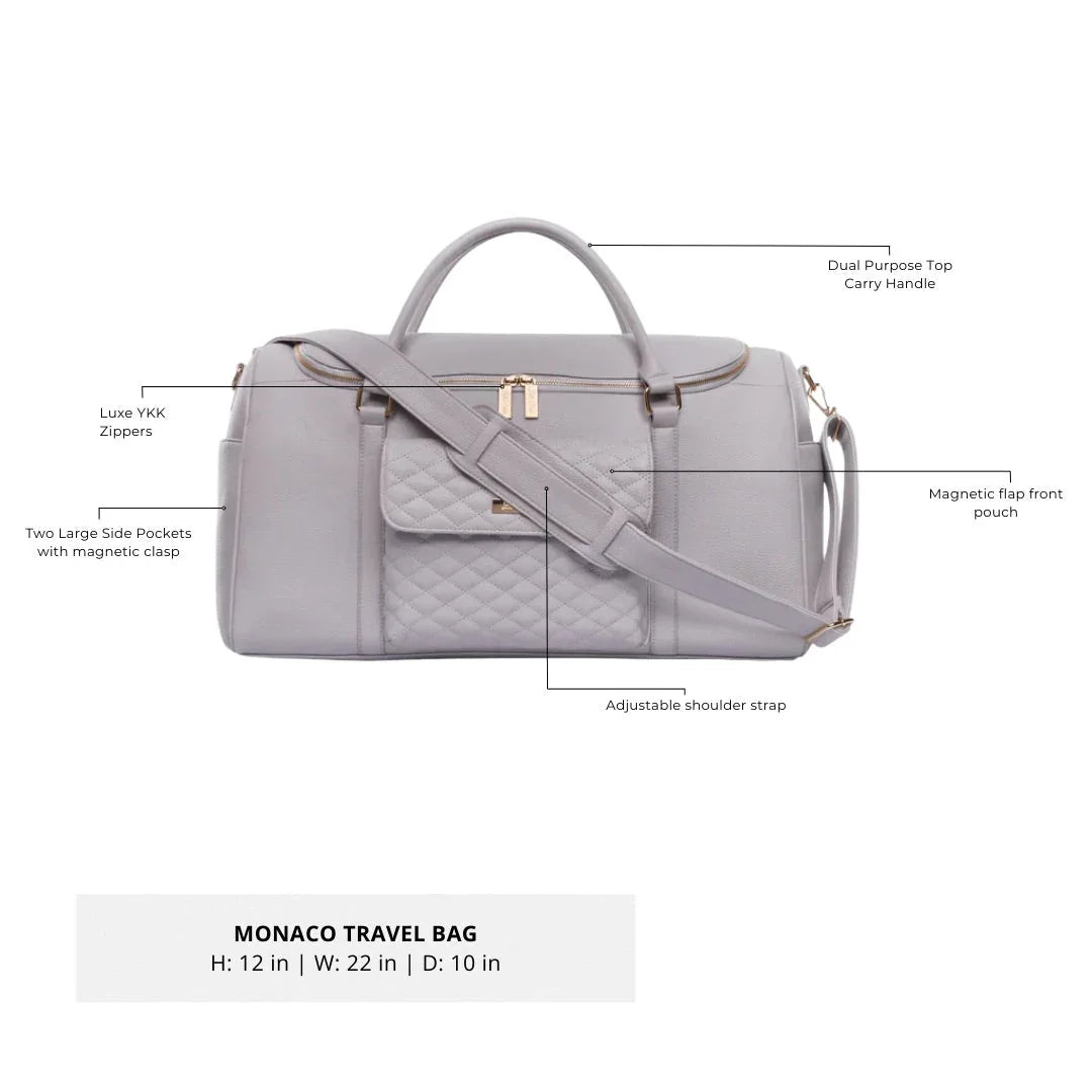 Weekender Travel Bag | Pearl White