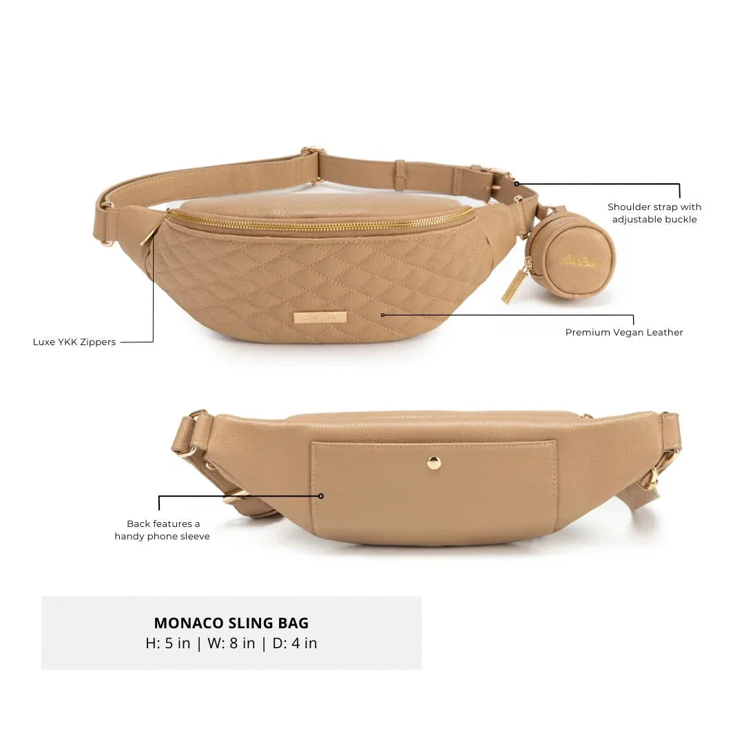 Crossbody Sling Bag | Latte Brown Luli Bebe
